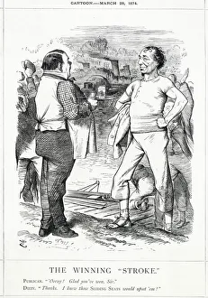 Cartoon, The Winning Stroke (Disraeli) Cartoon, The Winning Stroke (Disraeli)