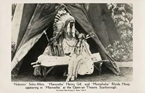 Cast of Hiawatha at the open-air Theatre, Scarborough Cast of Hiawatha at the open-air Theatre, Scarborough