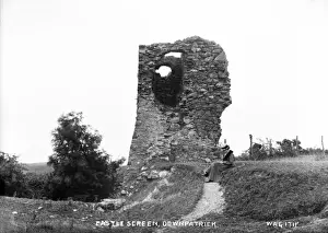 Irish Castle Ruins Prints: Castle Screen, Downpatrick