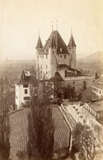 Castle - Thun, canton of Bern in Switzerland Castle - Thun, canton of Bern in Switzerland
