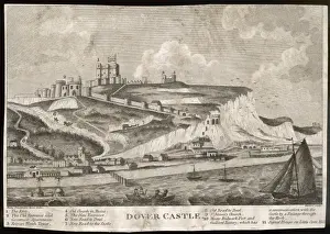 Dover Castle Prints: Castle & White Cliffs