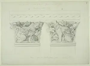 Alfred Waterhouse Design Prints: Cat design