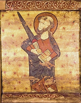Catalan school. Painting on wood. Romanesque Catalan school. Painting on wood. Romanesque
