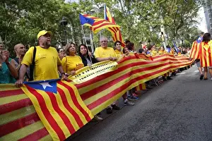 Catalan Way Print: 400km Human Chain for Independence