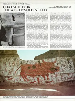 Prints of Catalhoyuk (Catal Hoyuk and Catal Huyuk) - a very large Neolithic and Chalcolithic proto-city settlement in southern Anatolia, which existed from approximately 7100 BC to 5700 BC Catal Huyuk Prints: Catalhoyuk Neolithic Proto-City Print
