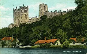 Prints of The Cathedral, Durham, County Durham, England. Date: 1911 County Durham Prints: The Cathedral, Durham Print, 1911