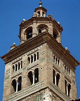 Cathedral of Teruel (12th and 13th centuries). Mudejar tower Cathedral of Teruel (12th and 13th centuries). Mudejar tower