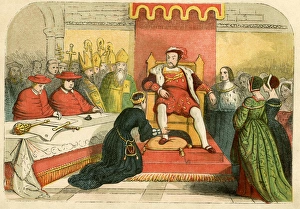 Catherine of Aragon at Legatine Court, Blackfriars Catherine of Aragon at Legatine Court, Blackfriars