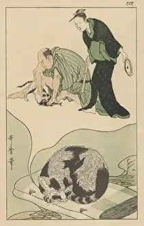 Mary Evans Print: The Cat's Dream of a Caught Fish