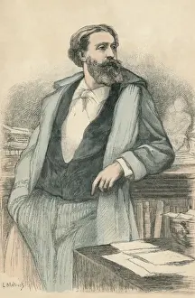 Historical French Writers Prints: Catulle Mendes