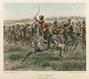 Napoleonic Era Artwork Prints: Cavalry Charge 1807