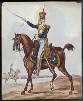 Victorian Era Military Prints: Cavalry Officer