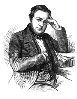 Italian History Figures Prints: Cavour in 1855