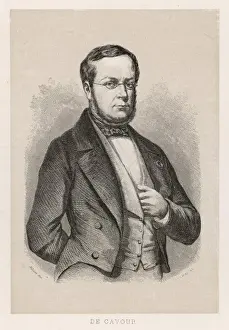 Italian History Figures Prints: Cavour / Marc / Celebrites