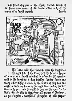 Print of Caxton's Second Pawn, a medieval illustration