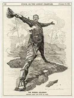 Politician Prints: Cecil Rhodes Print: A Caricature of the Imperialist