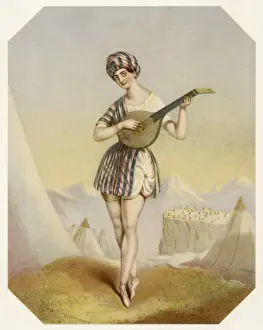 Vintage Theatrical Prints: Celine Celeste / Arab Boy