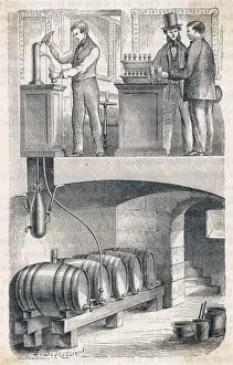 From Cellar to Bar Print: Carbonation Apparatus in Action