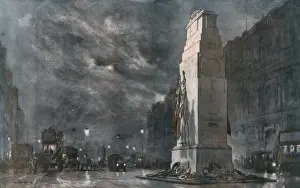 The Cenotaph in Whitehall Print, 1920