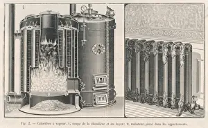 Steam Central Heating System Print