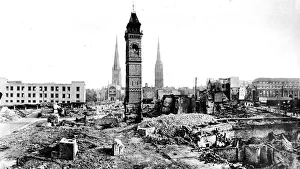 The Centre of Coventry; Second World War, 1941 The Centre of Coventry; Second World War, 1941