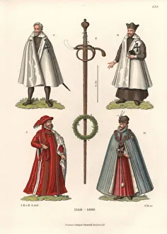Ceremonial dress of orders of chivalry, 16th century Ceremonial dress of orders of chivalry, 16th century