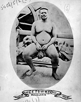 Cetewayo (Cetshwayo), King of the Zulus, in captivity Cetewayo (Cetshwayo), King of the Zulus, in captivity