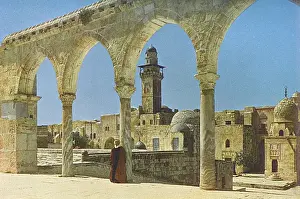 Chain Gate, Temple Mount, Jerusalem Print 1920s