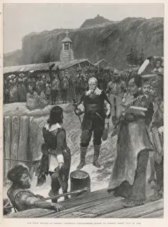 Samuel De Champlain Biography Prints: Champlain Surrenders