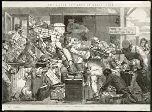 Railway Travel In The Past Prints: Changing trains at Gloucester