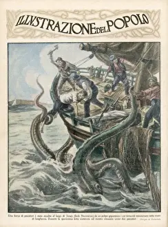 Channel Isles Squid Fishermen Print