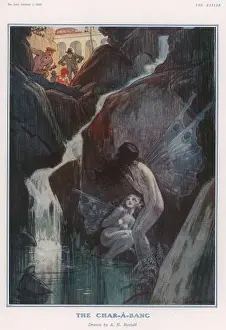 The Char-A-Banc Fantasy Print by A E Bestall
