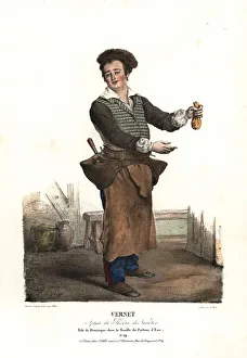 Charles-Edme Vernet as Dominique in La Famille Charles-Edme Vernet as Dominique in La Famille