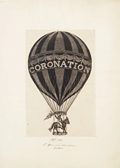 Charles Green in the Coronation Balloon Charles Green in the Coronation Balloon