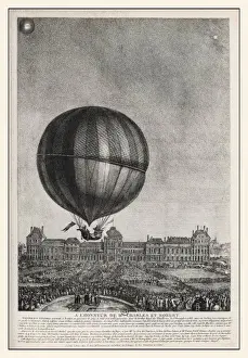Hot Air Balloon Pioneers Prints: Charles & Robert