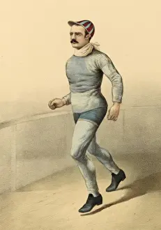 Print of Charles Rowell, a tall and slender man