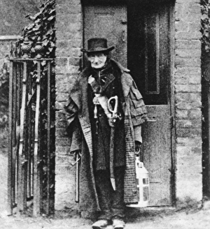 Last of the Charlies -- watchman at Brixton Hill, London Last of the Charlies -- watchman at Brixton Hill, London