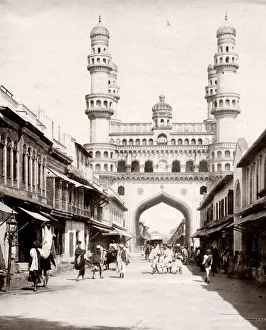 Charminar, Hyderabad, India, street scene Charminar, Hyderabad, India, street scene