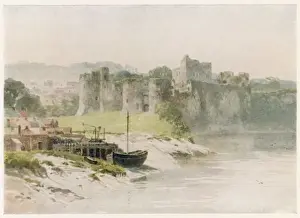 Historical Castles In Wales Prints: Chepstow Castle C1910