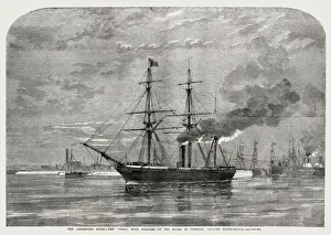 The Cherbourg Fetes, the Pera leaving Southampton The Cherbourg Fetes, the Pera leaving Southampton