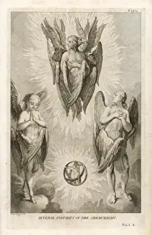 Mythical Creature Prints: Three Cherubim