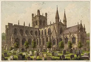 Prints of Chester: the Cathedral Chester Prints: Chester Cathedral Print 1878