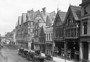 Chester - view toward Eastgate Chester - view toward Eastgate