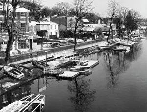 Chester in Winter Print, 1960s, Cheshire England