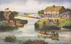 Chicago in 1833 Print: A Trading Post on the Brink of Growth