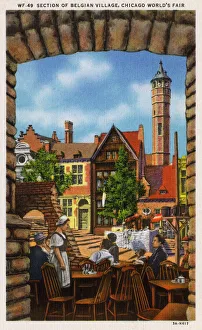 Chicago Worlds Fair - Section of the Belgian Village Chicago Worlds Fair - Section of the Belgian Village