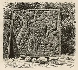 Chichen Itza Archaeological Site Prints: Chichen Itza / Cat Relief