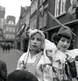Chidren in carnival costume, Venlo, Netherlands Chidren in carnival costume, Venlo, Netherlands