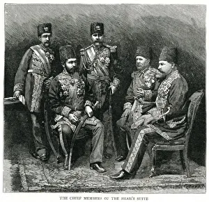 Chief members of the Shah of Persia's suite Chief members of the Shah of Persia's suite
