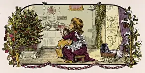 Traditional Christmas Tree Prints: Child, Dolly, Tree